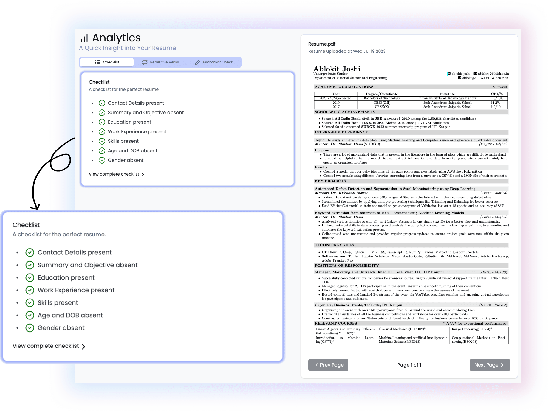 Analyzer hero